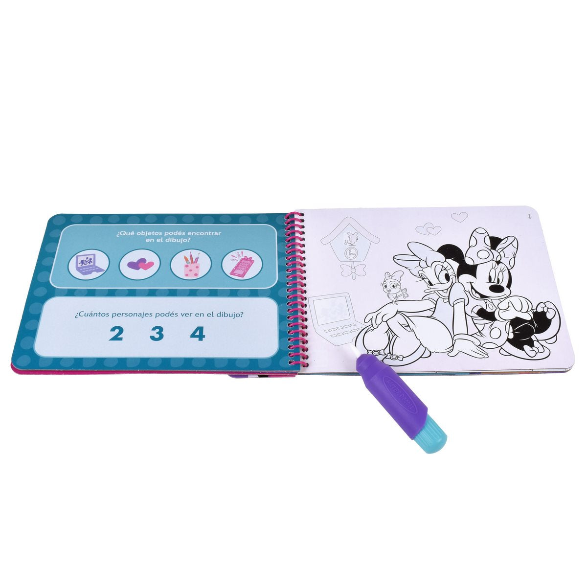 Libro Actividades Con Lapiz Magico Para Pintar Con Agua - Minnie